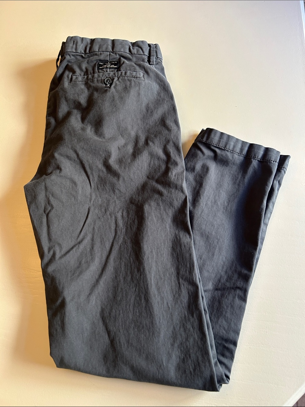 Banana Republic Men's Charcoal Gray Chinos